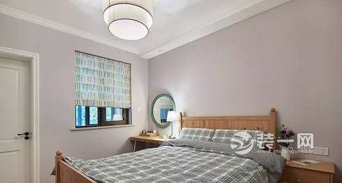 武汉卧龙墨水湖边70平一居室现代简约风格装修实景图——卧室