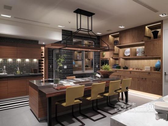 厨房中岛吧台设计案例 绵阳装修网分享15款效果图