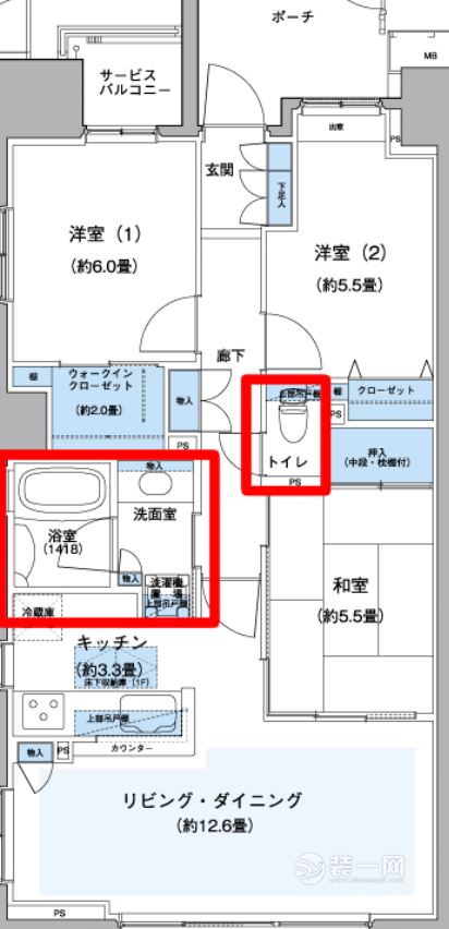 卫生间装修设计 日式四式分离卫生间装修效果图