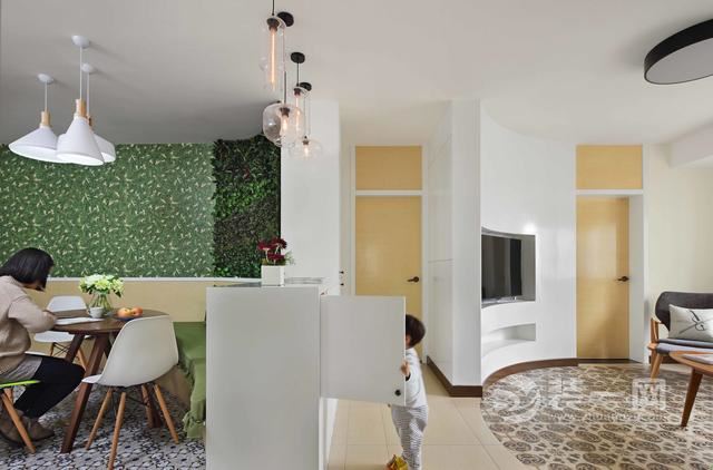 140平现代简约风格三居室装修案例