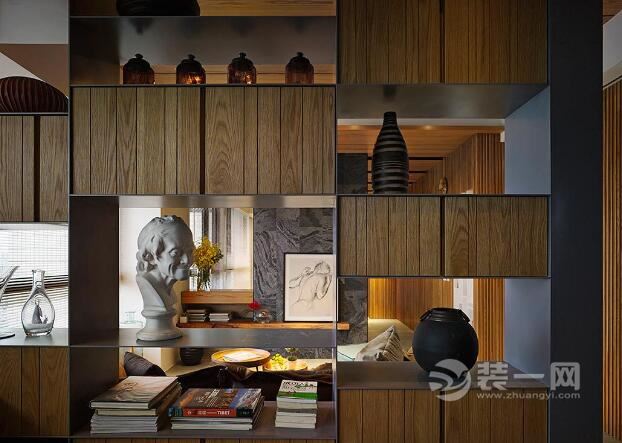 原木和石材增加古朴情调 现代艺术家的别墅装修效果图
