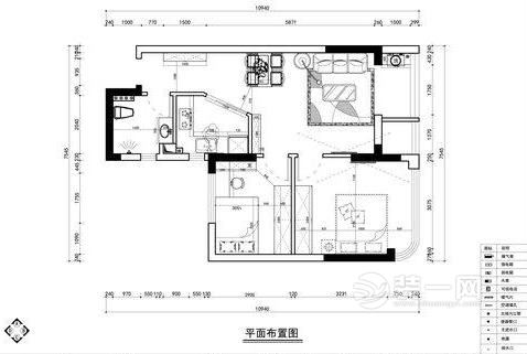 武汉楚天都市雅园78平两居室户型图