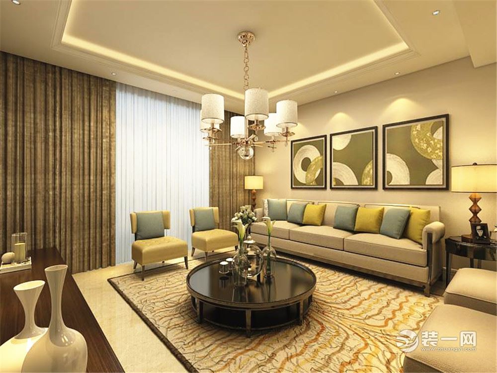 两室两厅109平现代风格设计图 呼和浩特装修公司推荐