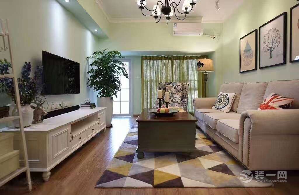 长沙绿地新都会地中海温馨两居室装修 78平米小户型效果图