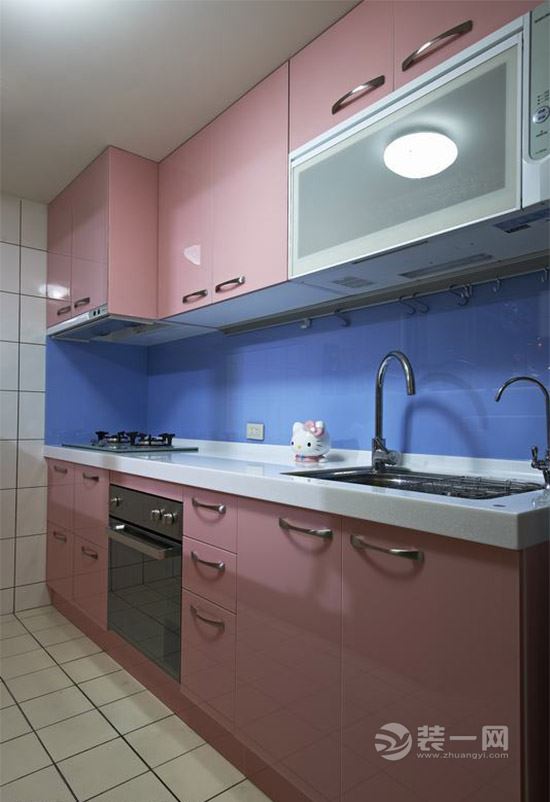 115平旧房翻新用了16种颜色乳胶漆厨房装修效果图