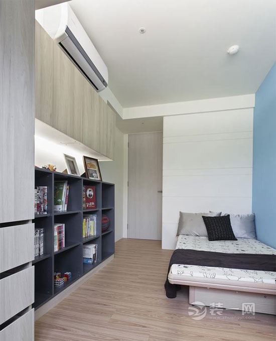 两小套房打通145平四居室 通辽装修网简约风格案例--卧室