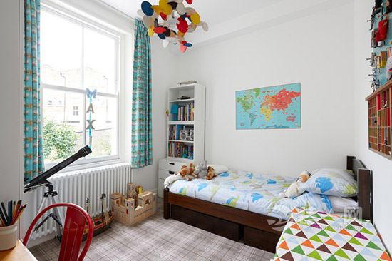 通辽装修网分享四口之家的古朴色彩设计案例效果图：男孩房间