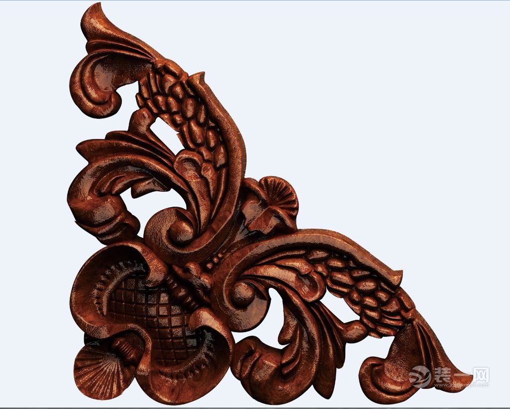15款中式木艺雕花设计图 细小纹理表达中式元素魅力