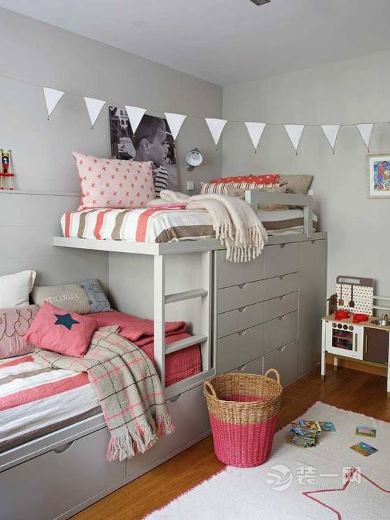 儿童房装修上下床设计案例