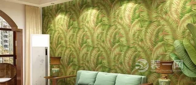 植物系墙纸装修效果图