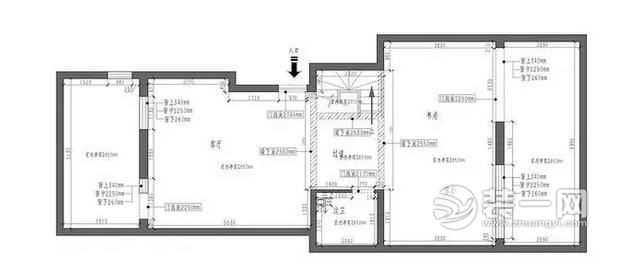 银川玺云台美式三居室装修设计图