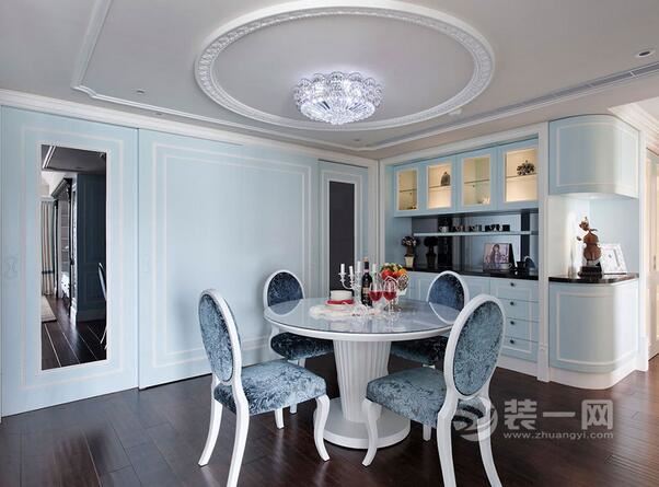 小夫妻的112平蓝色经典邸宅案例 天津装修公司分享
