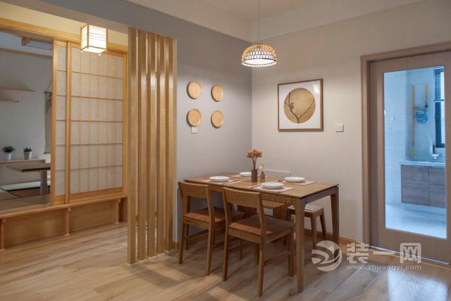 118平米日式风格原木家居装修效果图