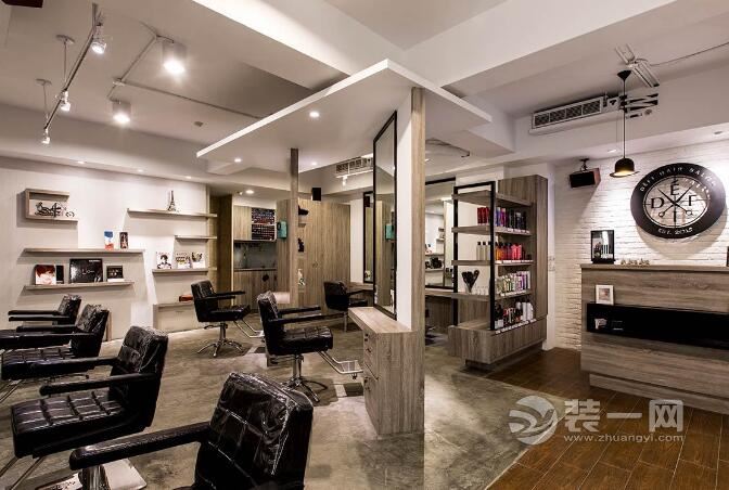 工业风格理发店设计装修 仓库改建的洗发区你们喜欢吗