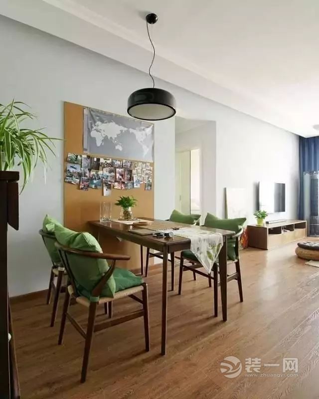 80平米现代简约风格两居室装修效果图