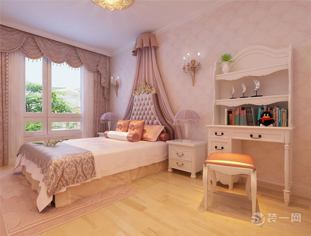 哈尔滨天悦小区-58平米二居室-现代风格-卧室装修效果图