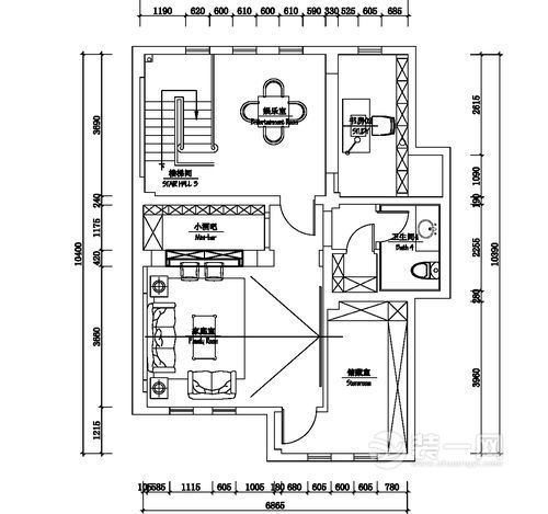 219平米新古典风格四居室装修效果图