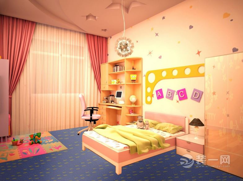 儿童地板儿童房装修设计效果图