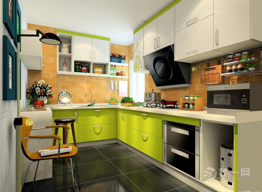 现代风格小户型厨房装修效果图