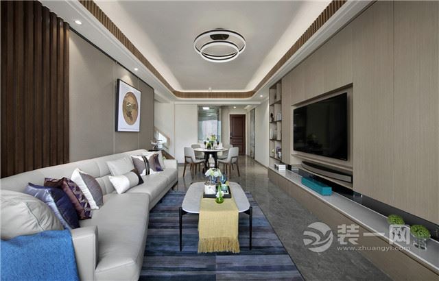 张家口香江名城三室两厅142平欧式风格装修案例效果