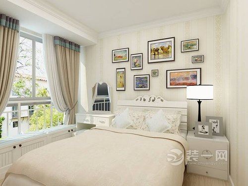 卧室混搭风格装修效果图 广州时代花生二期136平米装修效果图