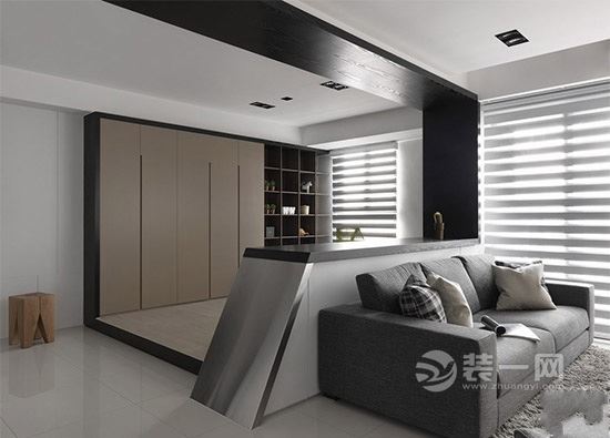 灰色调北欧风格两居室简单有气质 天津装饰公司推荐