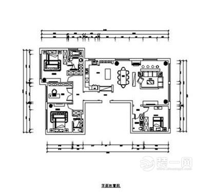 227平米古典风格四居室装修效果图