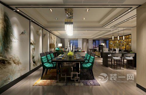 广州光明1号四室两厅装修效果图 现代风格装修效果图