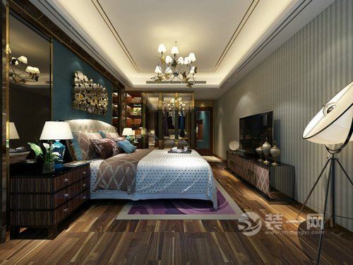 广州光明1号四室两厅装修效果图 现代风格装修效果图