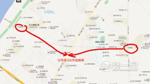 武汉地铁12号线线路迁移图