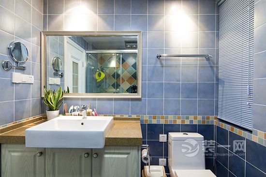 87平米两居室温馨实用便利美式家 绵阳装修公司推荐：卫浴