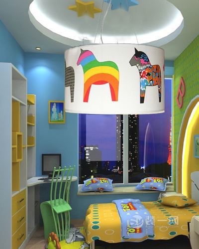 色彩的激情碰撞为儿童房注入缤纷活力