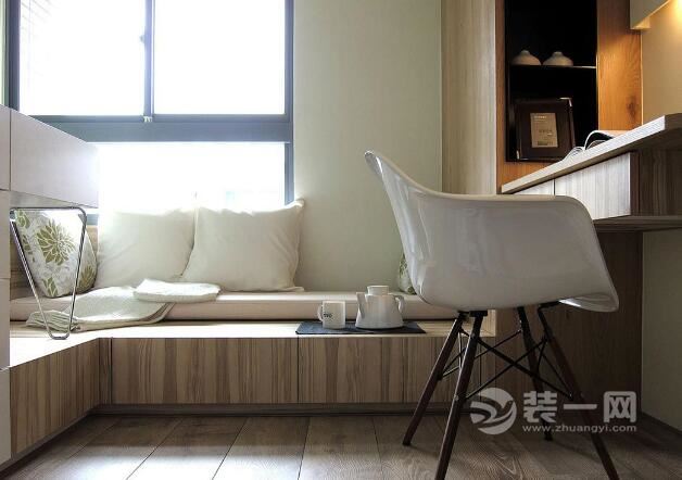北京100平米三居室装修 书房飘窗设计过个慵懒周末