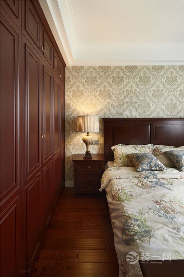 140平米美式风格卧室装修实景图