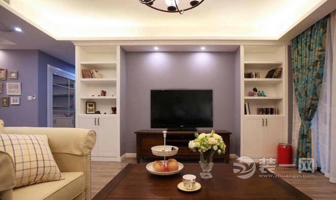 四房家装设计 温馨美式空间设计 紫色典雅空间设计 