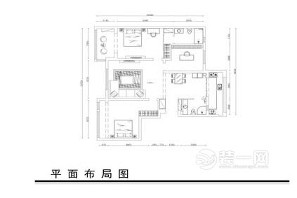 120平米三居室简欧风格装修效果图