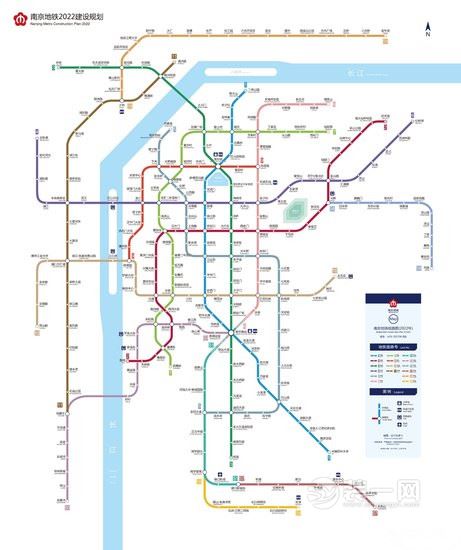 曝南京地铁2022建设规划图 附未来5年地铁建设时间表