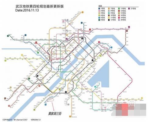 武汉地铁四期规划图