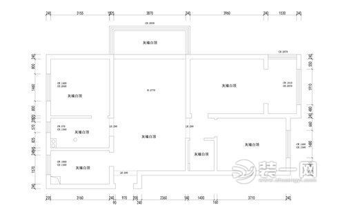 南京金象朗诗红树林102㎡现代原木三居室平面户型图