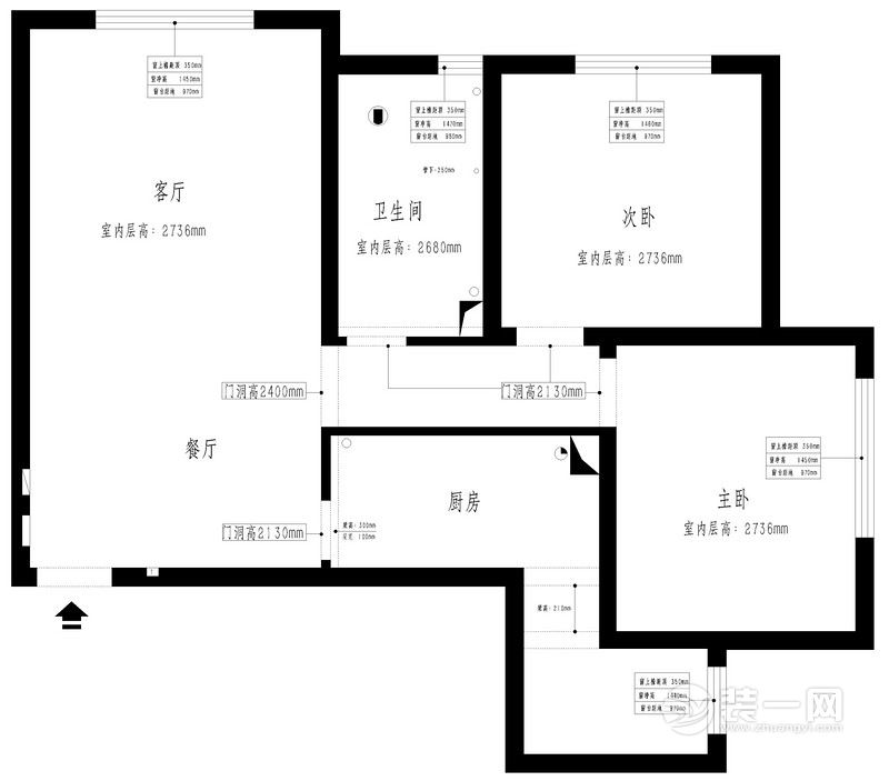 90平田园风格两居室装修案例