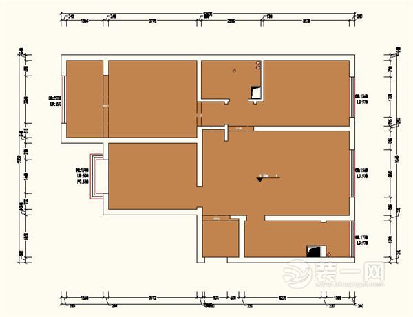 太原兰亭·御湖城东区99平现代简约二居室装修效果图