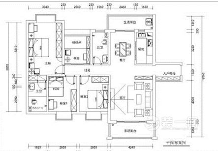 143平米现代简约风格四居室装修效果图