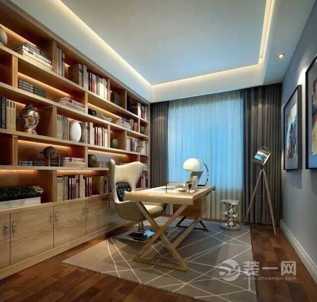 新中式风格书房装修效果图