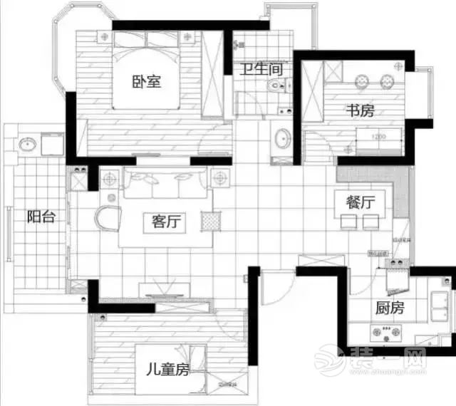 100平米现代简约风格装修效果图