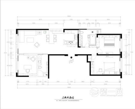 160平米现代简约风格三居室装修效果图