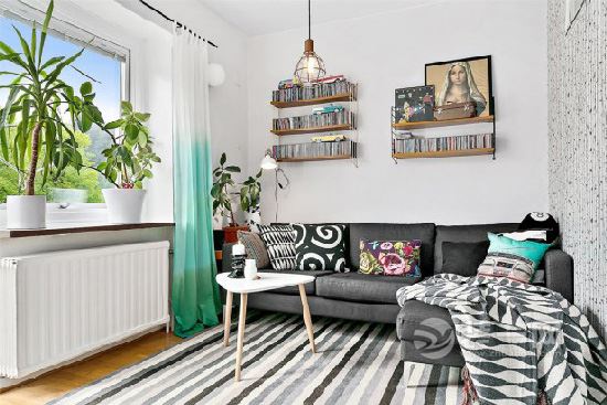 58平北欧风格老公寓享受悠闲惬意的生活格调