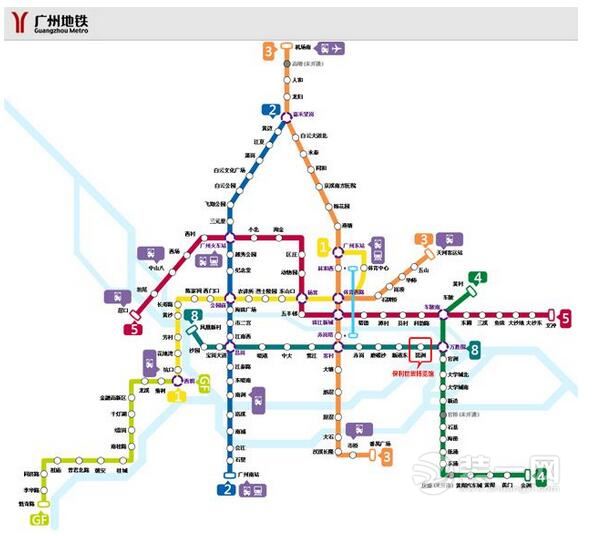 广州地铁规划图