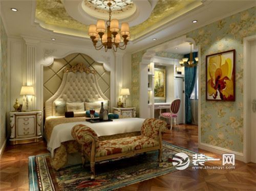 欧式古典风格卧室装修设计效果图
