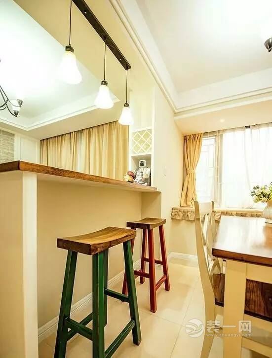 扬州四季金辉107平米三室两厅一厨一卫休闲小美式风格装修案例