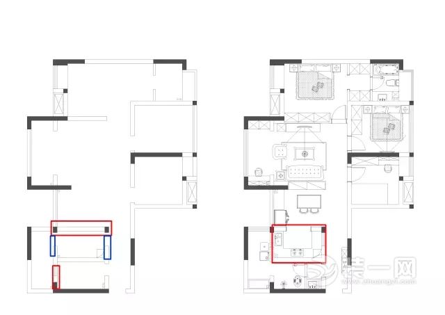 120平米美式风格三居室装修效果图
